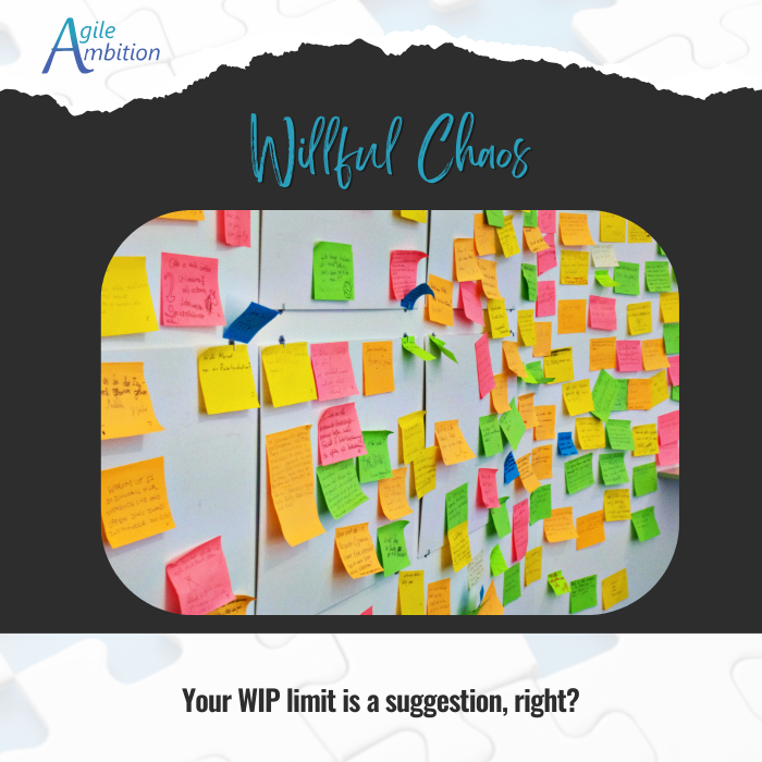 Whiteboard cluttered with multicolored sticky notes.