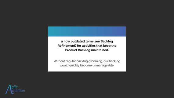 Backlog Grooming | Agile Ambition