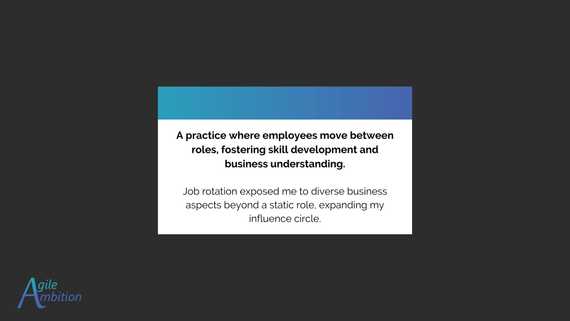 Job Rotation | Agile Ambition